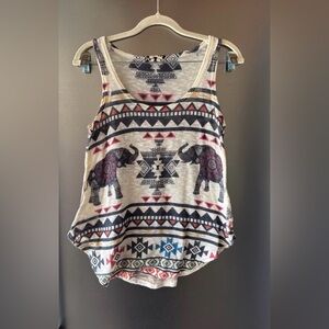 Women’s Indian Boho Elephant Knit Top sz XS